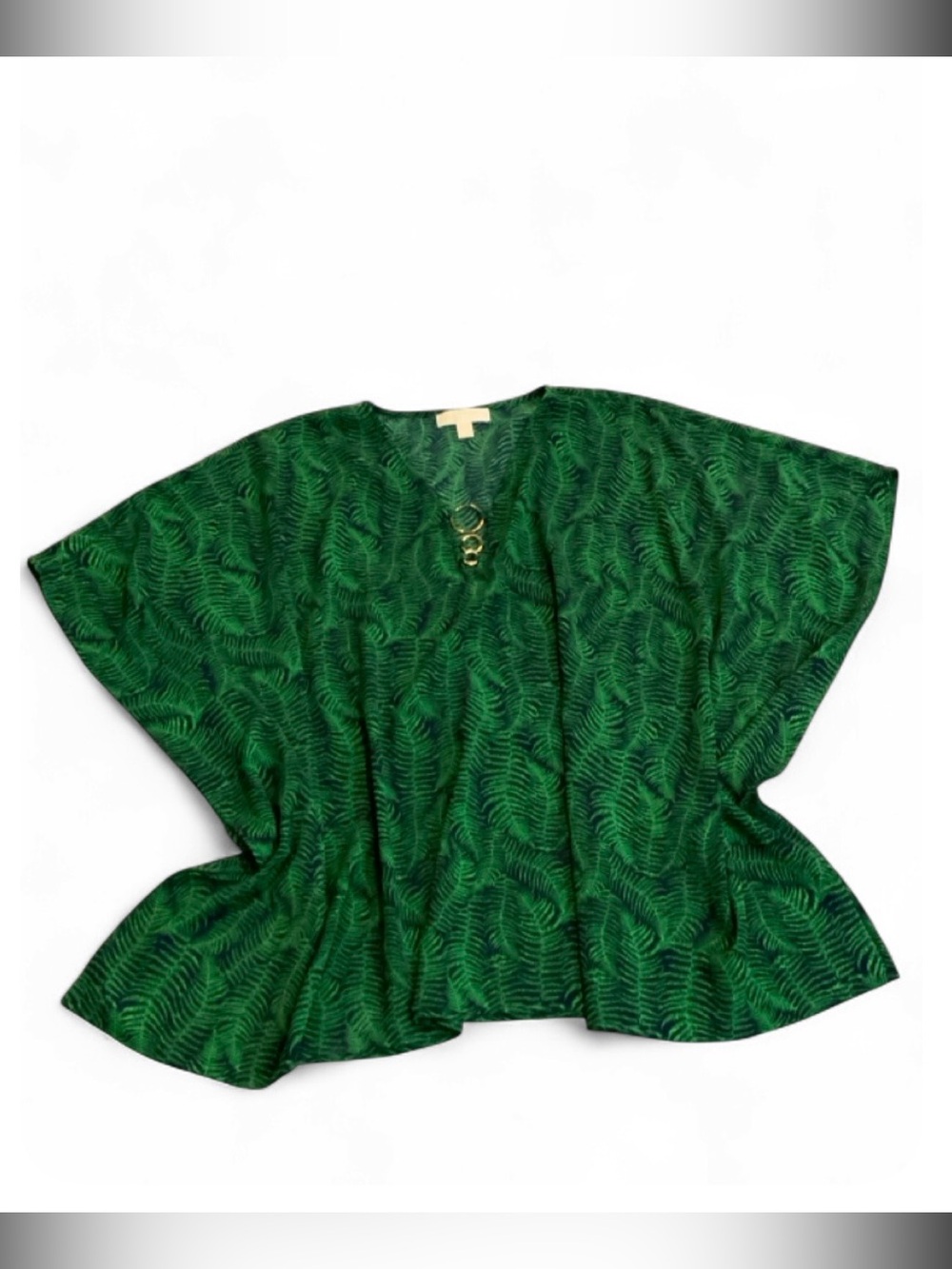 MICHAEL Michael Kors Fern Print Poncho Blouse Women's L/XL